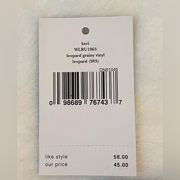 *RETIRED* KATE SPADE Leopard Print Cedar Street Vinyl Tote 4 Piece Set - Picture 3 of 16